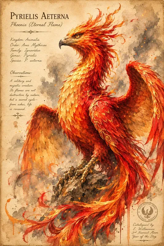 Fantasy Bestiary Watercolor Portraits