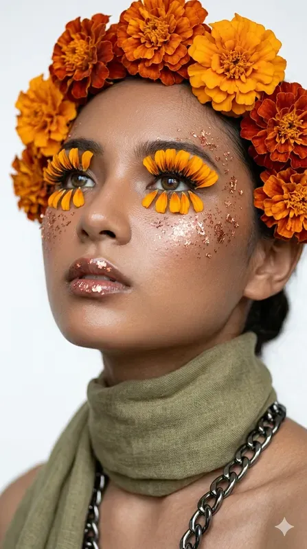 Daisy Gold Leaf Beauty Portraits