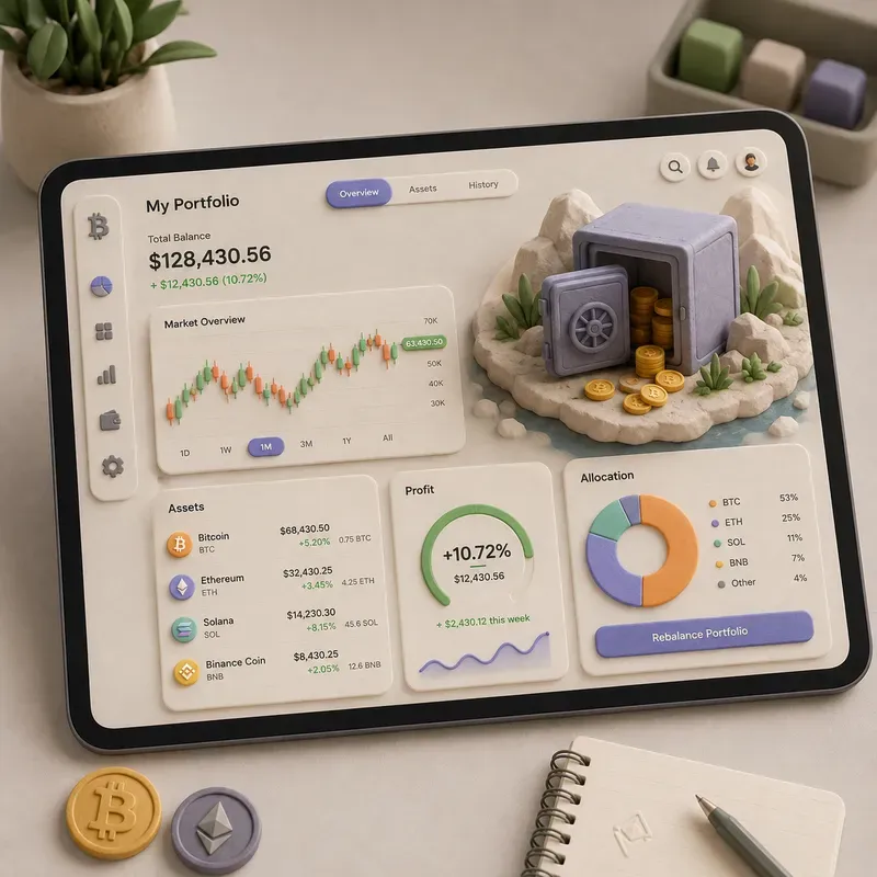 3D Claymorphic Dashboard UI Mockups