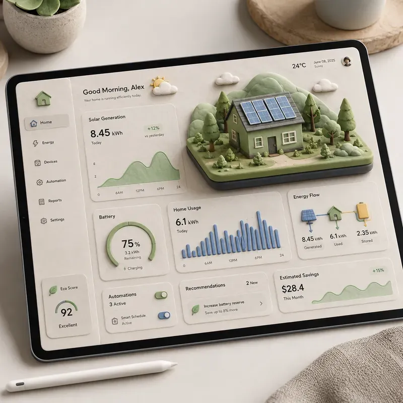 3D Claymorphic Dashboard UI Mockups