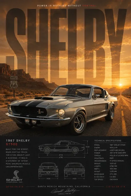 Premium Automotive Spec Posters