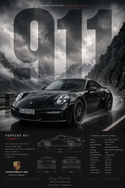 Premium Automotive Spec Posters