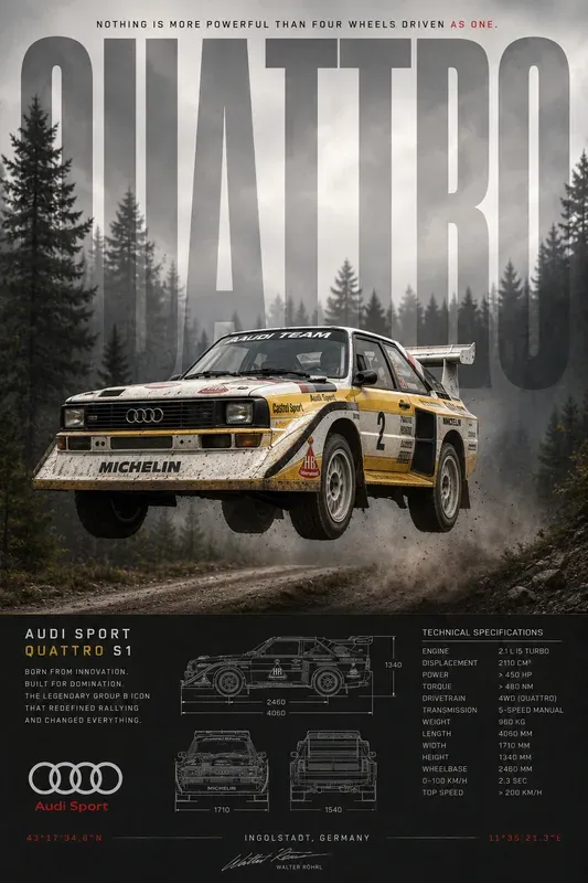 Premium Automotive Spec Posters