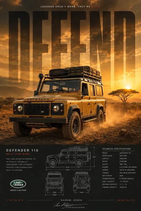 Premium Automotive Spec Posters