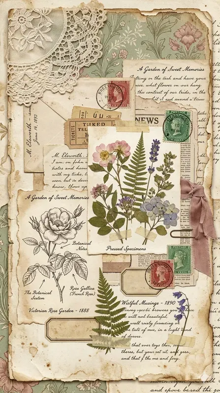 Vintage Junk Journal Pages