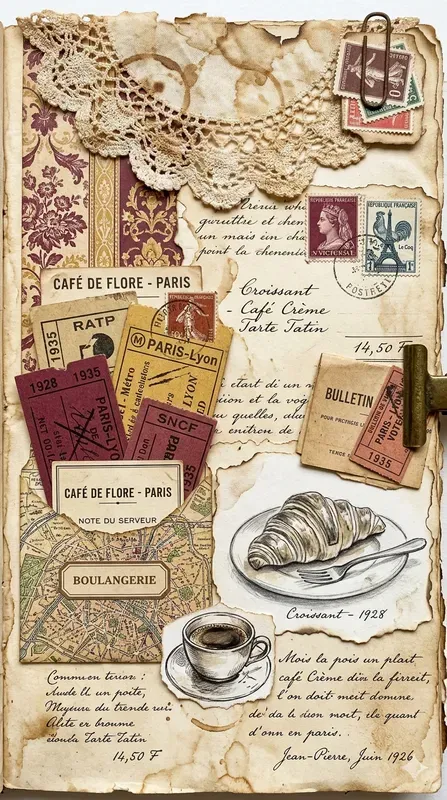 Vintage Junk Journal Pages