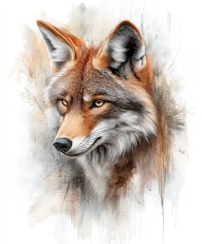 Psychedelic Watercolor Animals