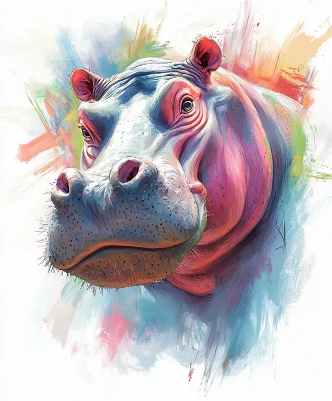 Psychedelic Watercolor Animals