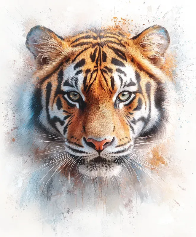 Psychedelic Watercolor Animals