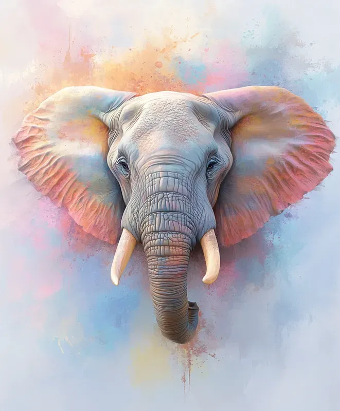 Psychedelic Watercolor Animals