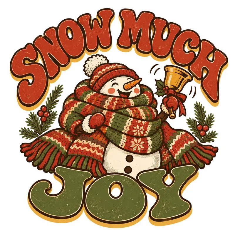 Retro Christmas Character Emblems