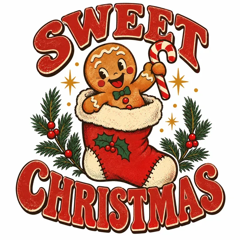 Retro Christmas Character Emblems