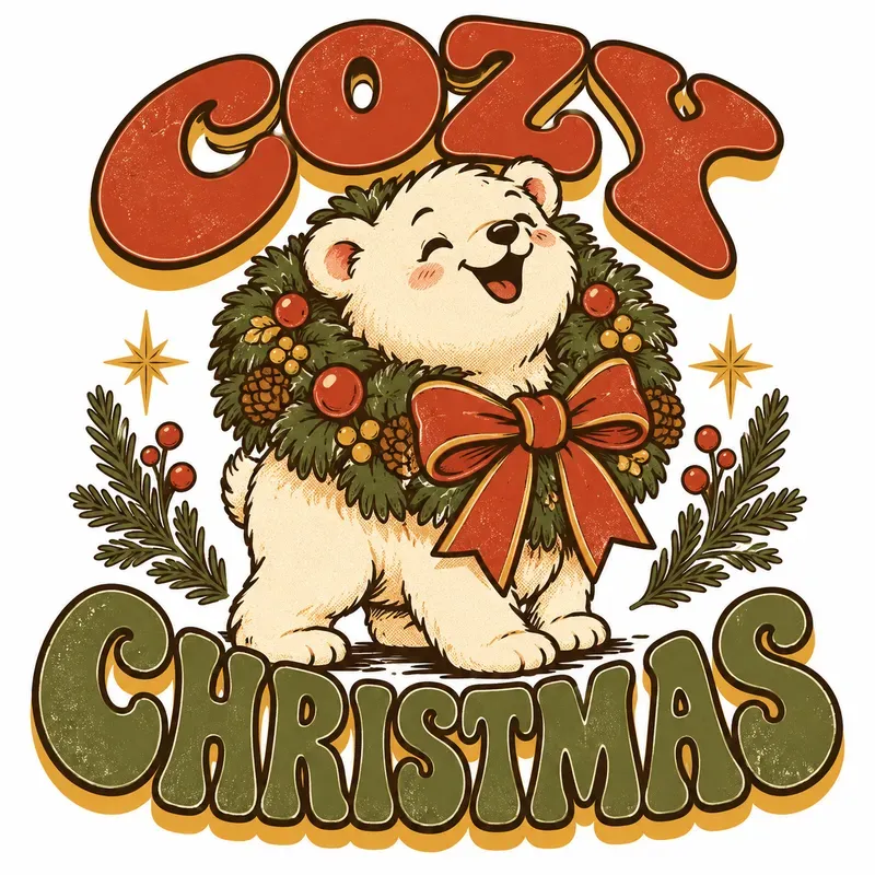 Retro Christmas Character Emblems