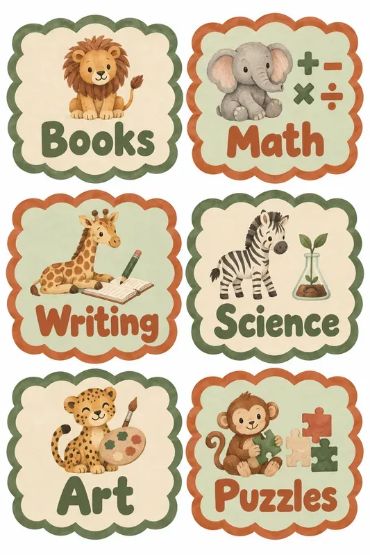 Printable Classroom Label Sheets