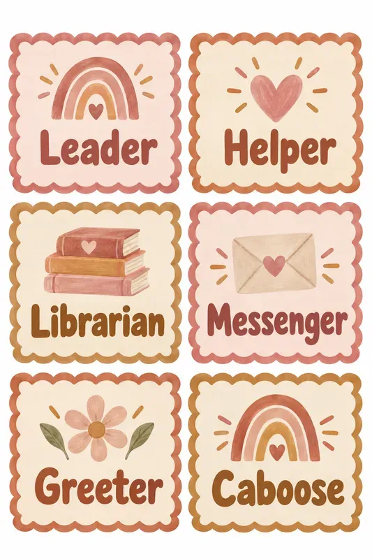 Printable Classroom Label Sheets