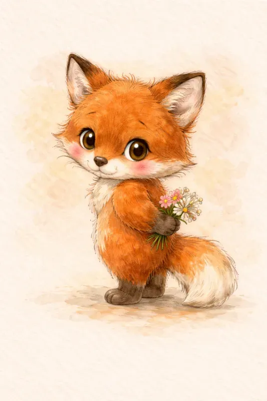 Storybook Whimsical Animal Portraits