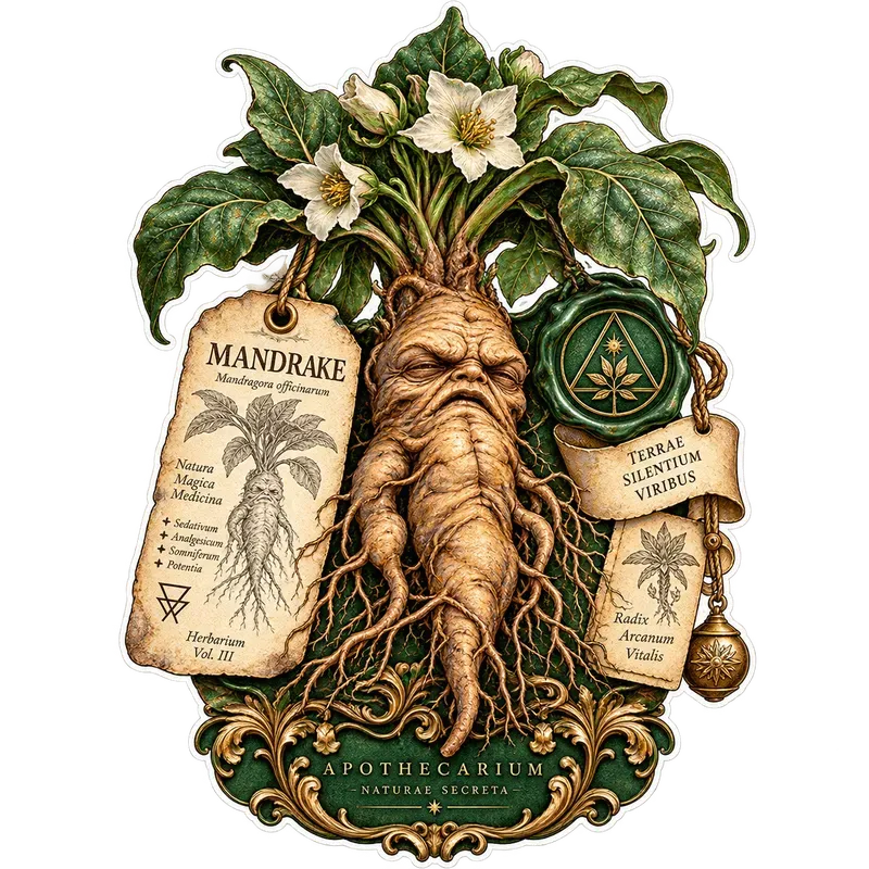 Vintage Alchemy Apothecary Sticker Art