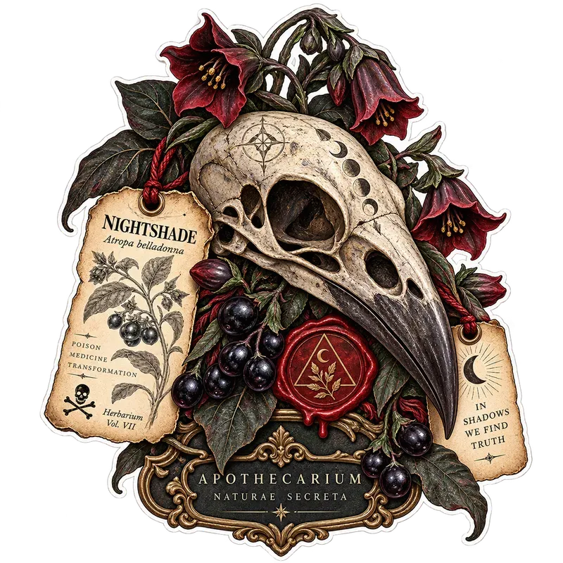 Vintage Alchemy Apothecary Sticker Art
