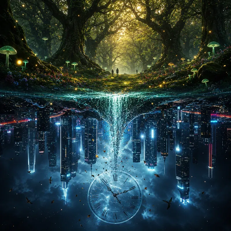 Two Worlds One Reflections