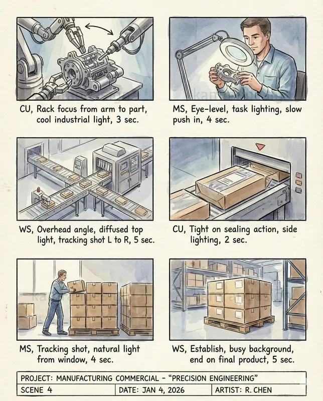 Cinematic Handdrawn Storyboards