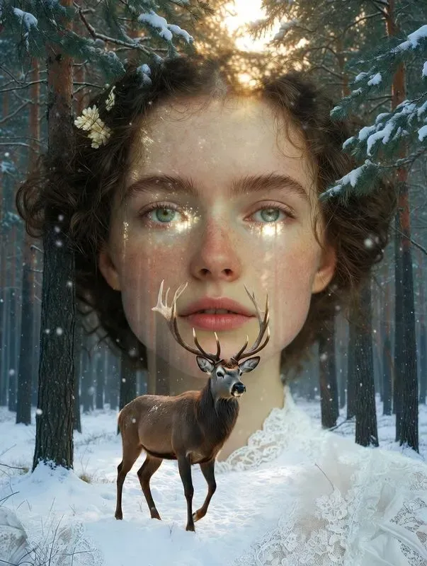 Victorian Double Exposure Portraits