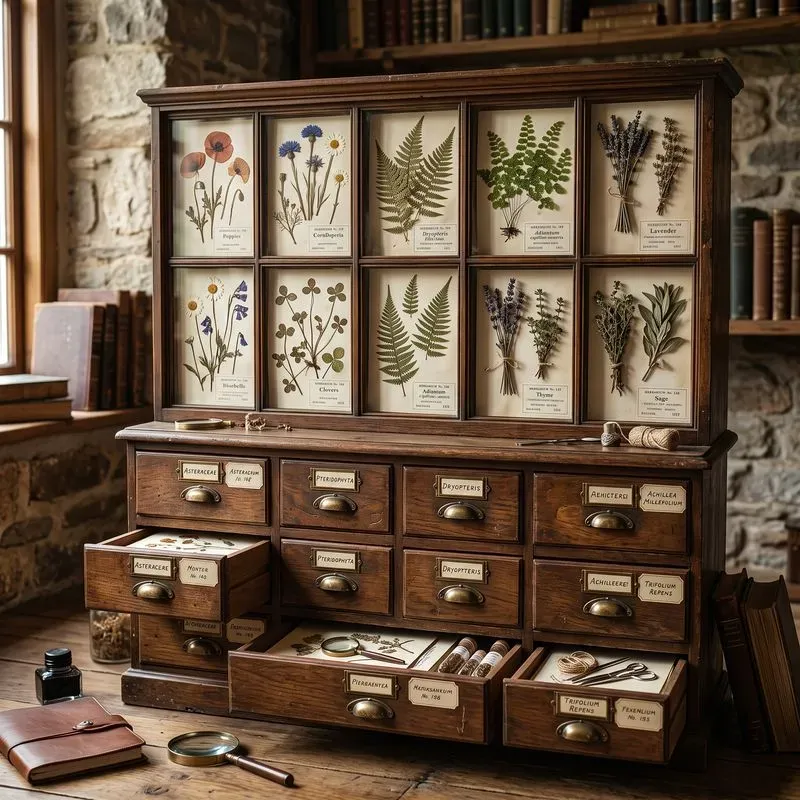Vintage Botanical Specimen Cabinet Creations