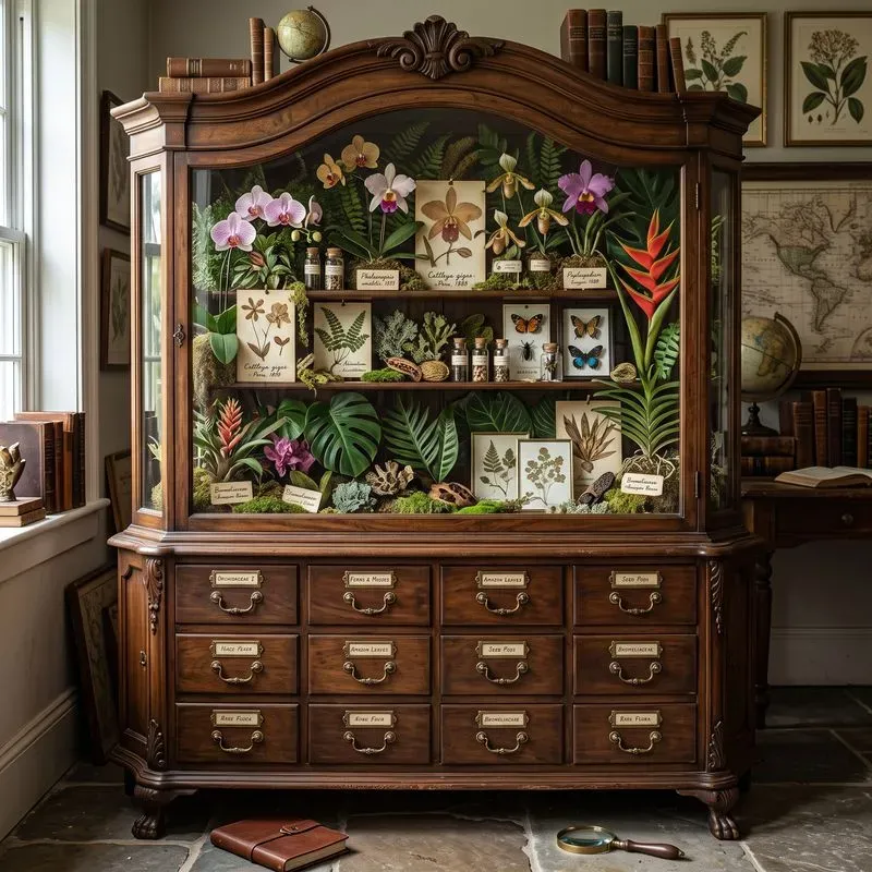 Vintage Botanical Specimen Cabinet Creations