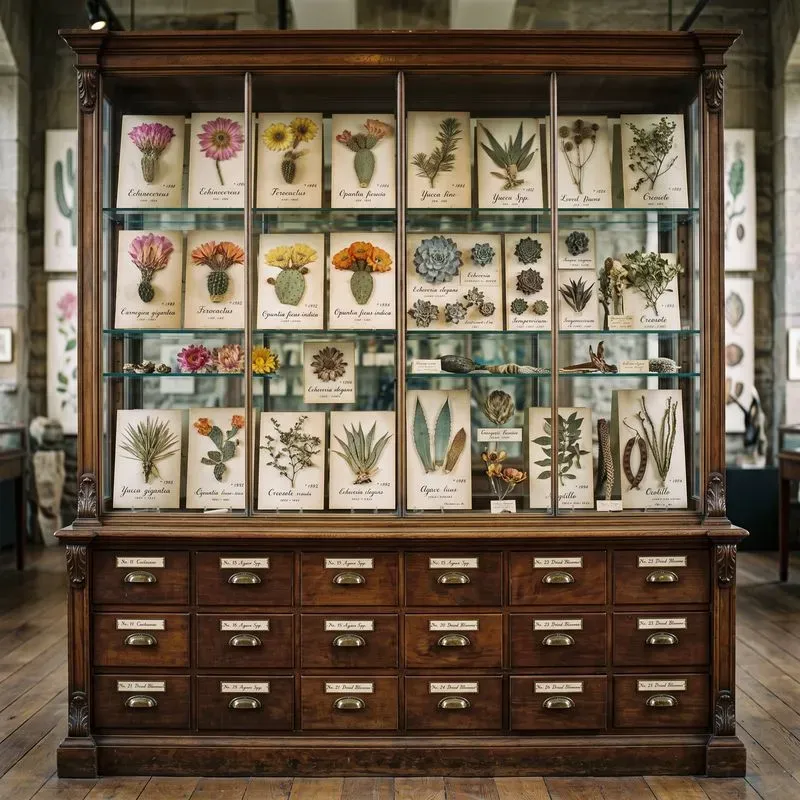 Vintage Botanical Specimen Cabinet Creations