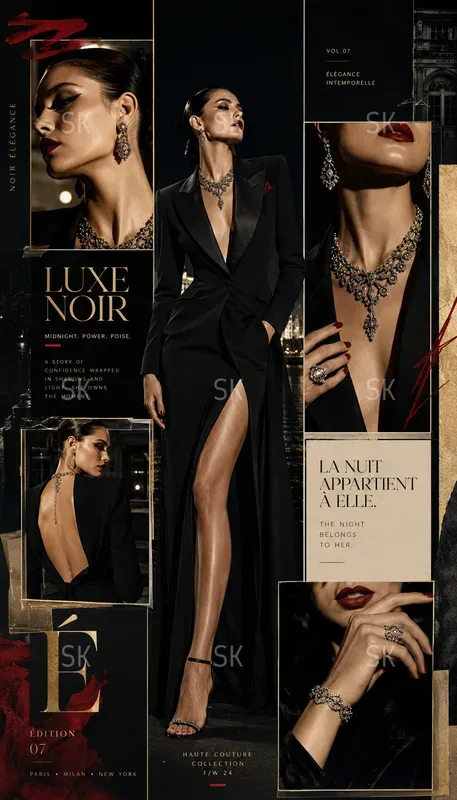 Cinematic Fashion Editorial Posters