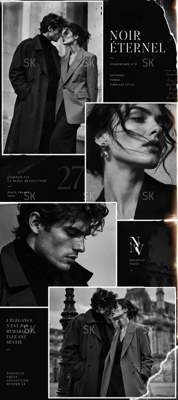 Cinematic Fashion Editorial Posters