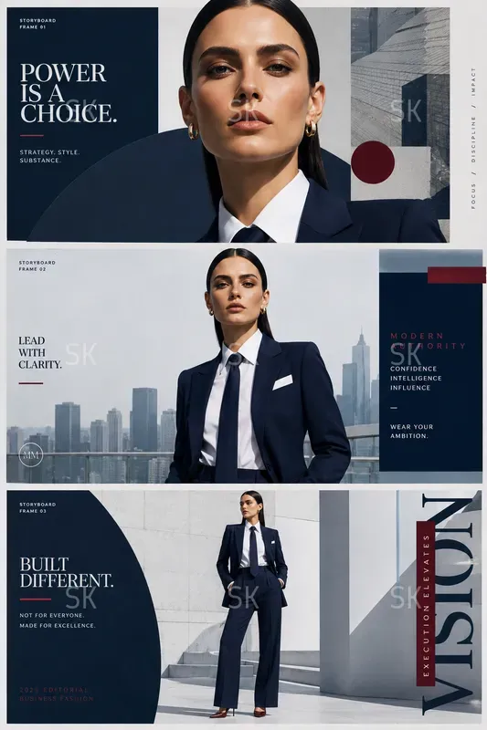 Cinematic Fashion Editorial Posters