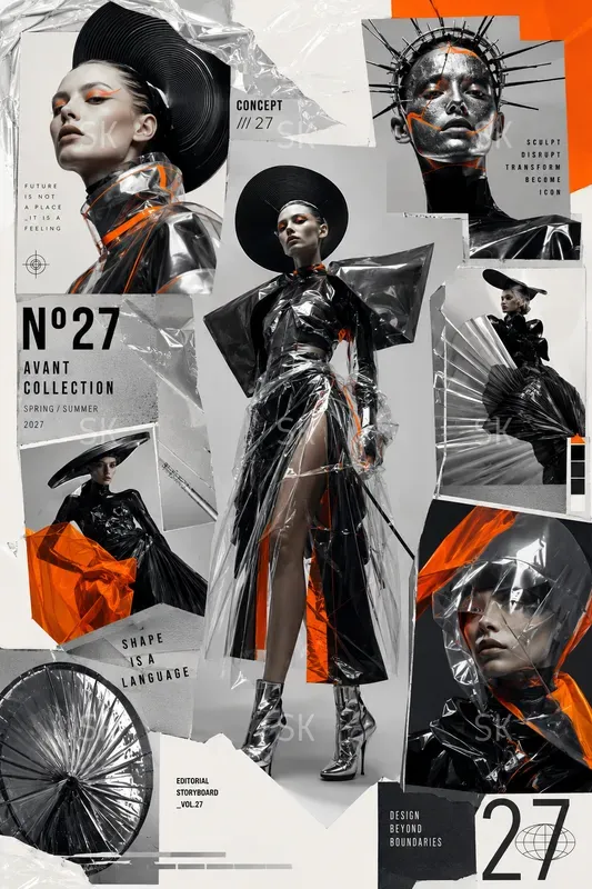 Cinematic Fashion Editorial Posters