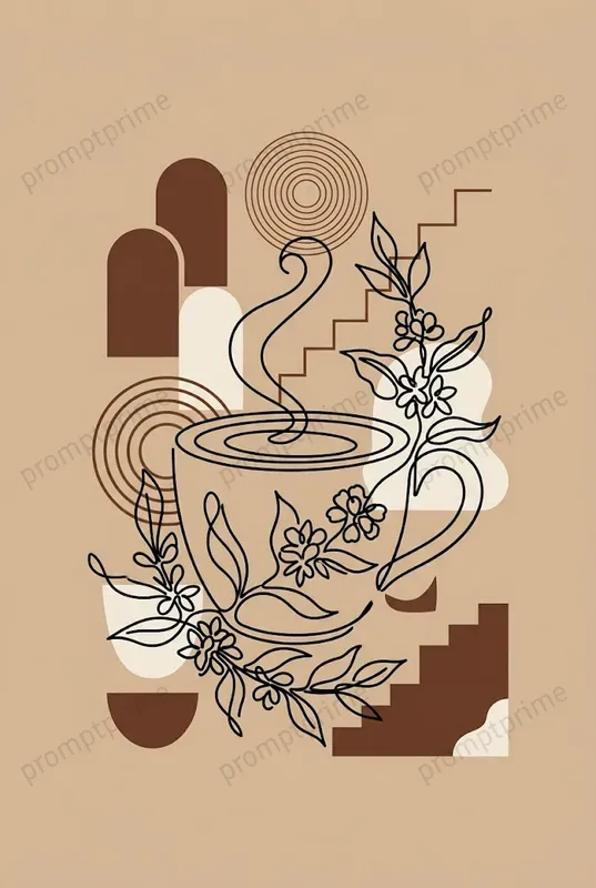 Boho Oneline Art Wall Prints