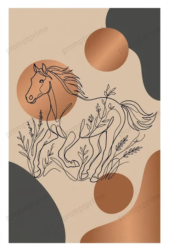 Boho Oneline Art Wall Prints