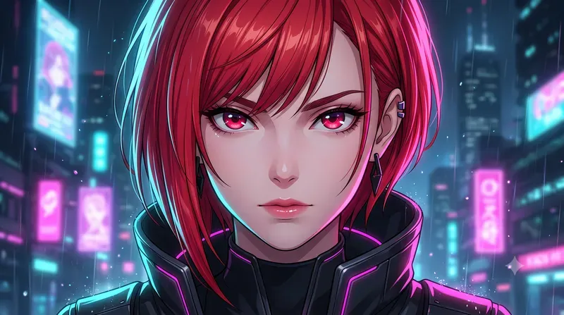 Stylish Anime Girl Portraits