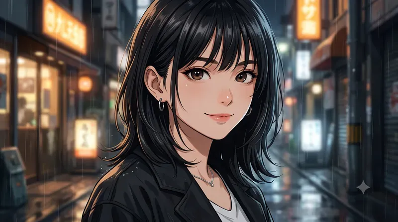Stylish Anime Girl Portraits