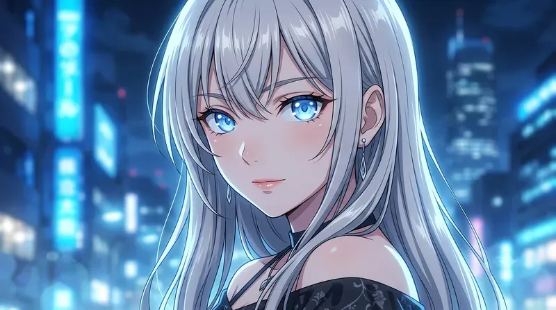 Stylish Anime Girl Portraits