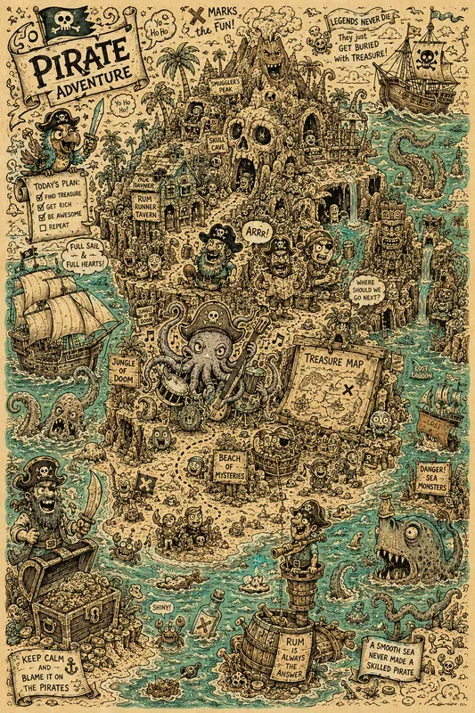 Doodle Style Scenery
