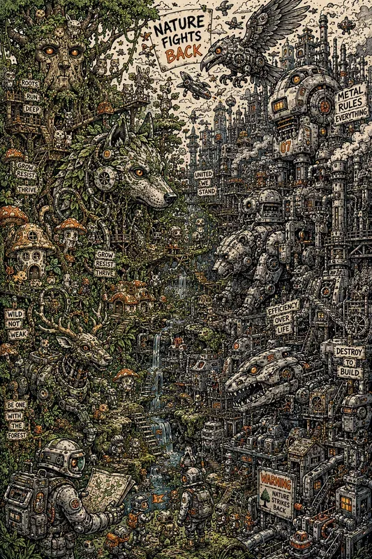 Doodle Style Scenery