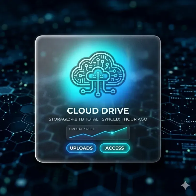 Glassmorphism UI Cards