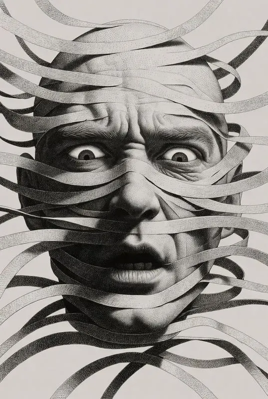 Surrealist Ribbon Portraits