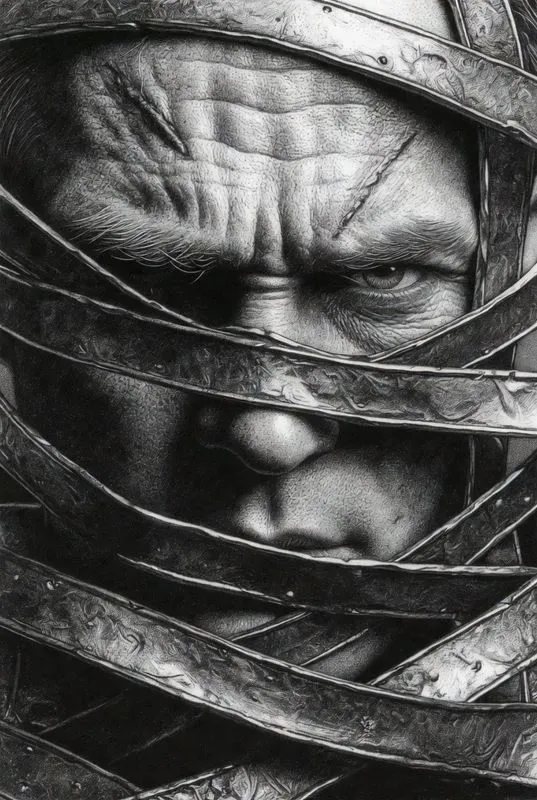 Surrealist Ribbon Portraits