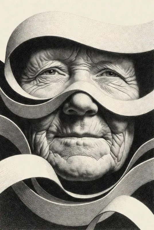 Surrealist Ribbon Portraits