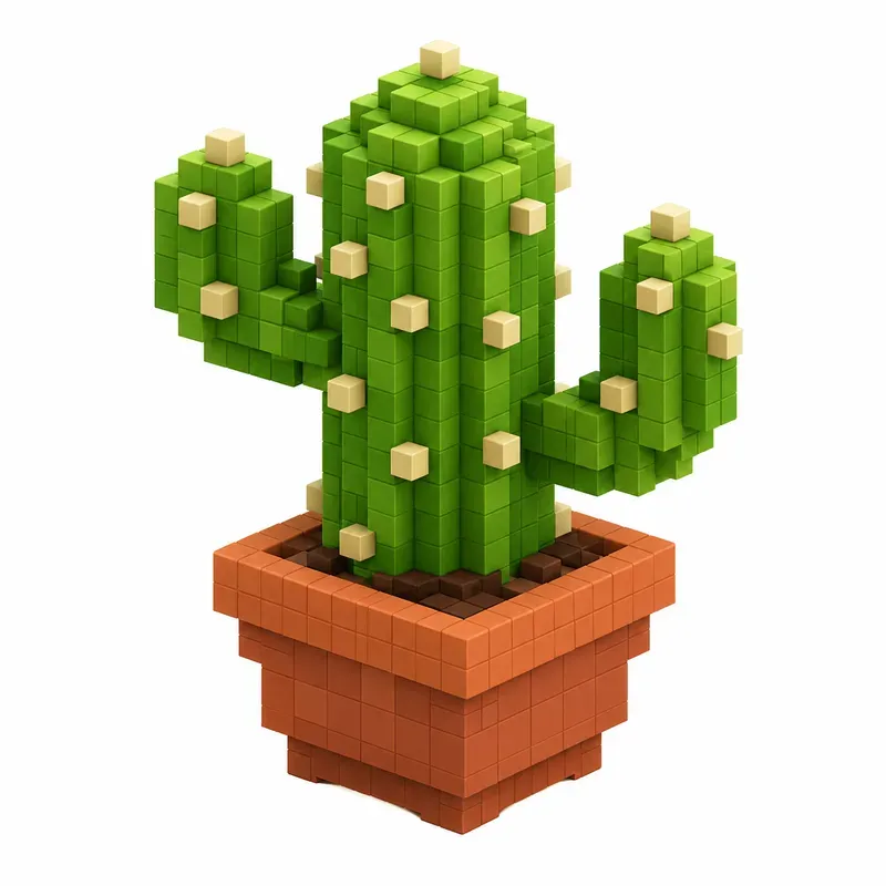 Modern Voxel 3D Object Icons