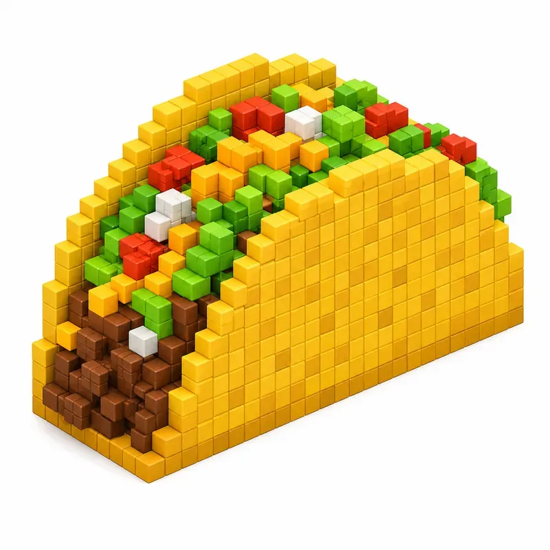 Modern Voxel 3D Object Icons