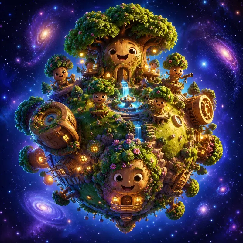 Cute Living Planets