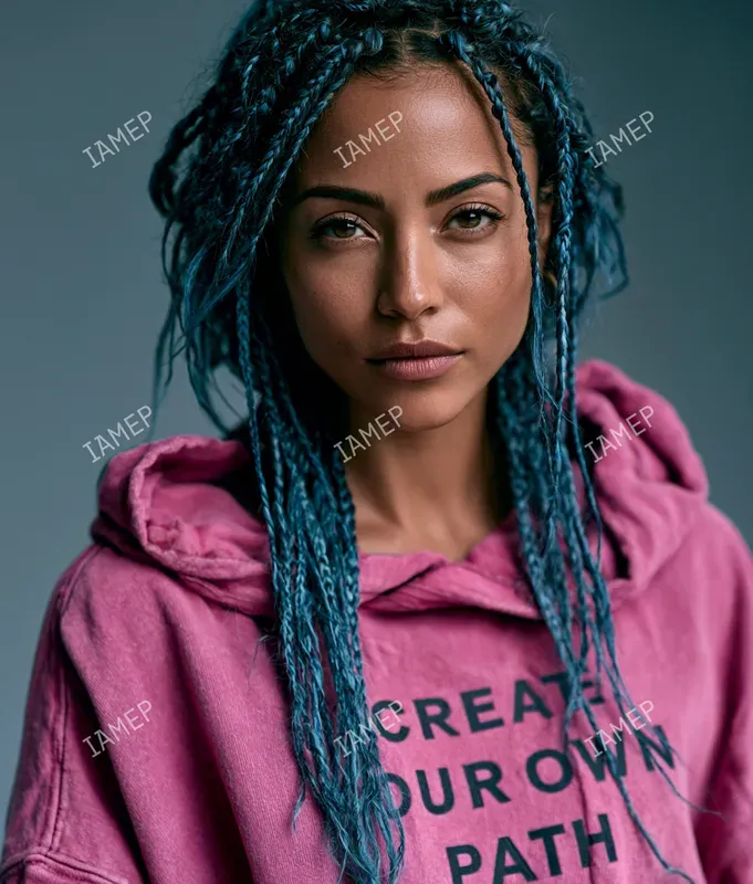 Vibrant Fashion Text Portraits