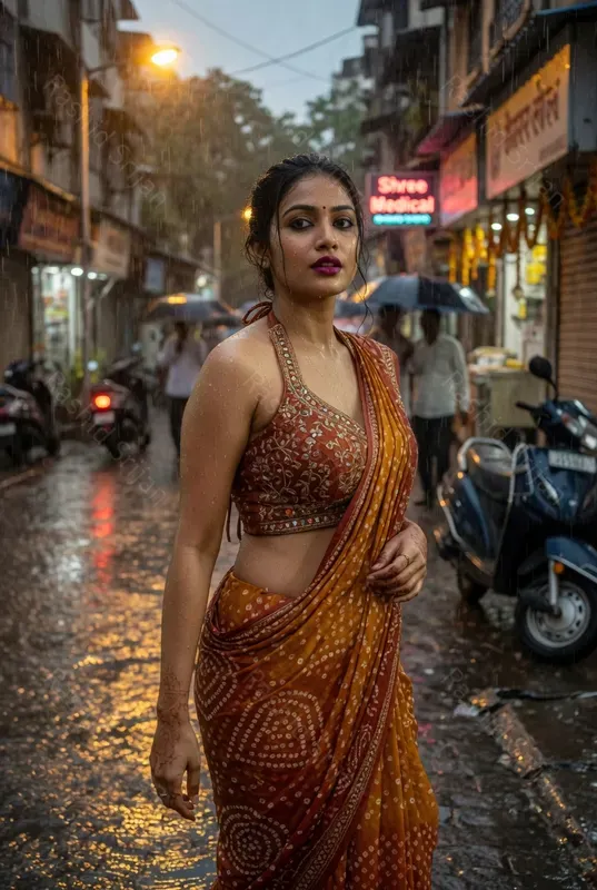Indian Saree Editorials Realistic