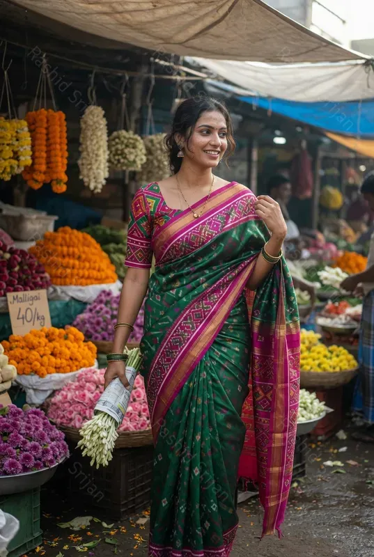 Indian Saree Editorials Realistic