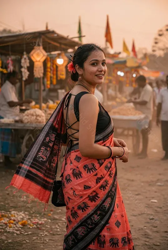 Indian Saree Editorials Realistic